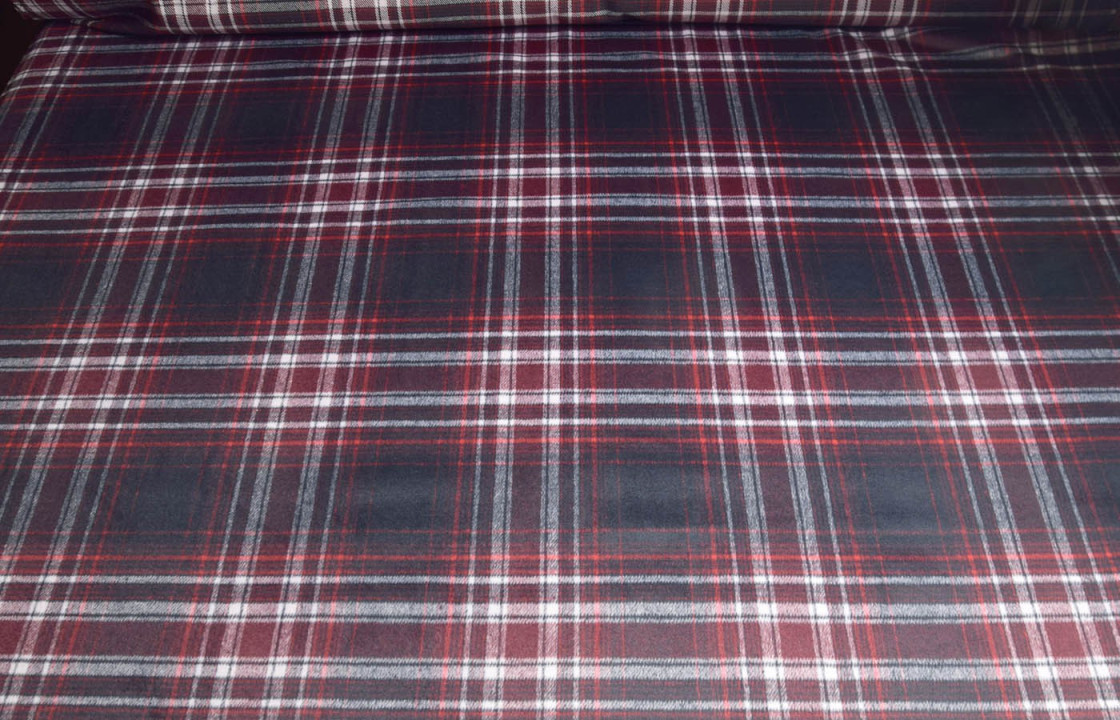 Plaid jacket fabric