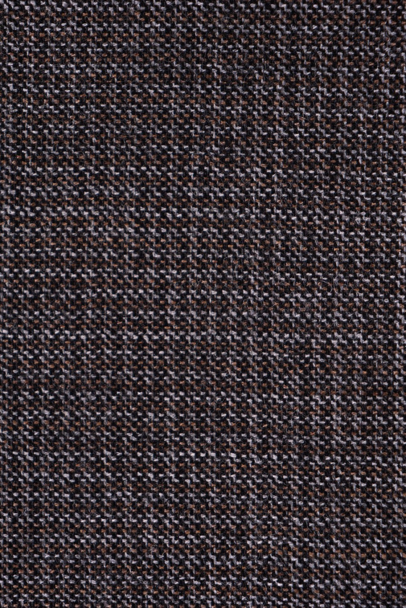 Rutig kostym Ullbrun/Grå KUPONG 150 cm