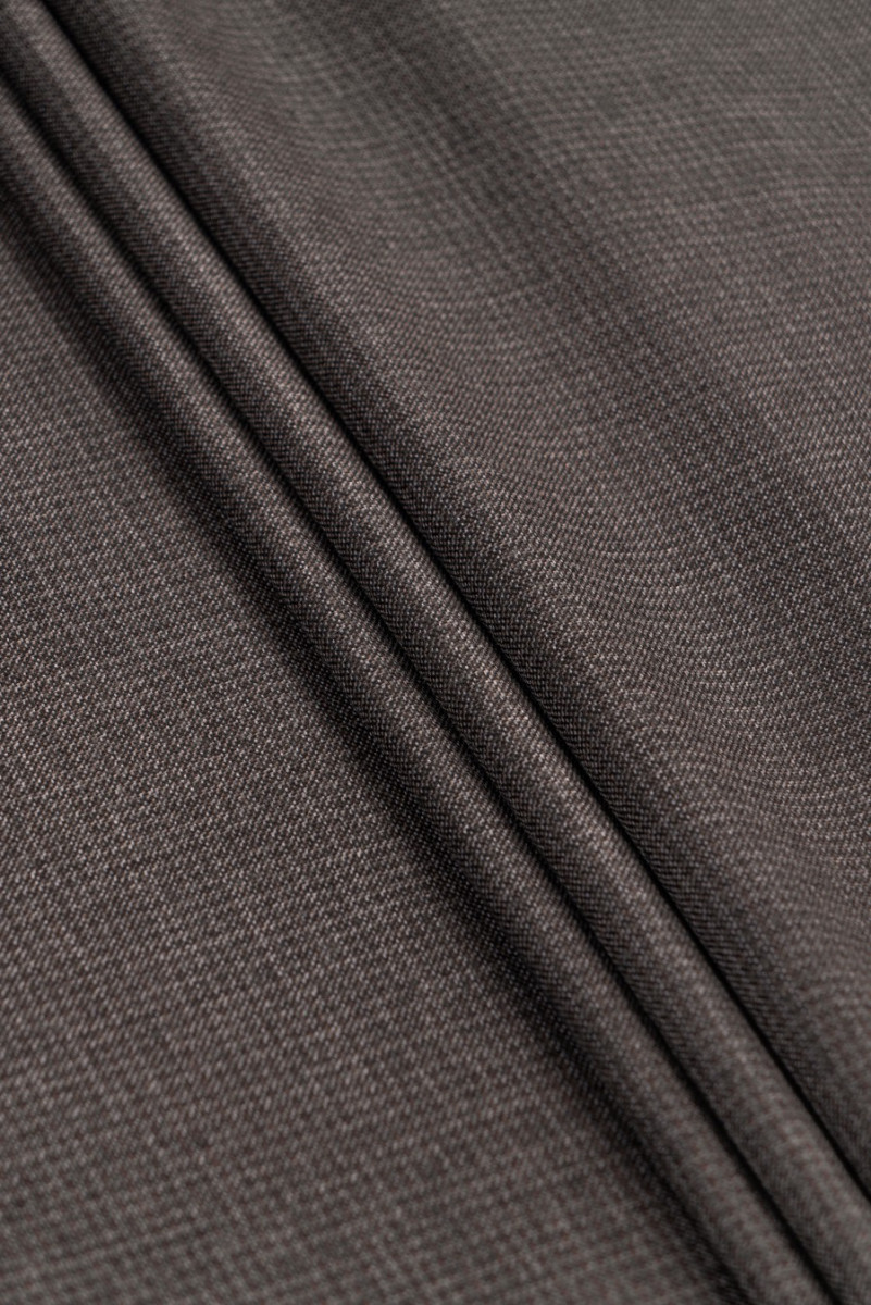 Traje de cuadros lana marrón/gris