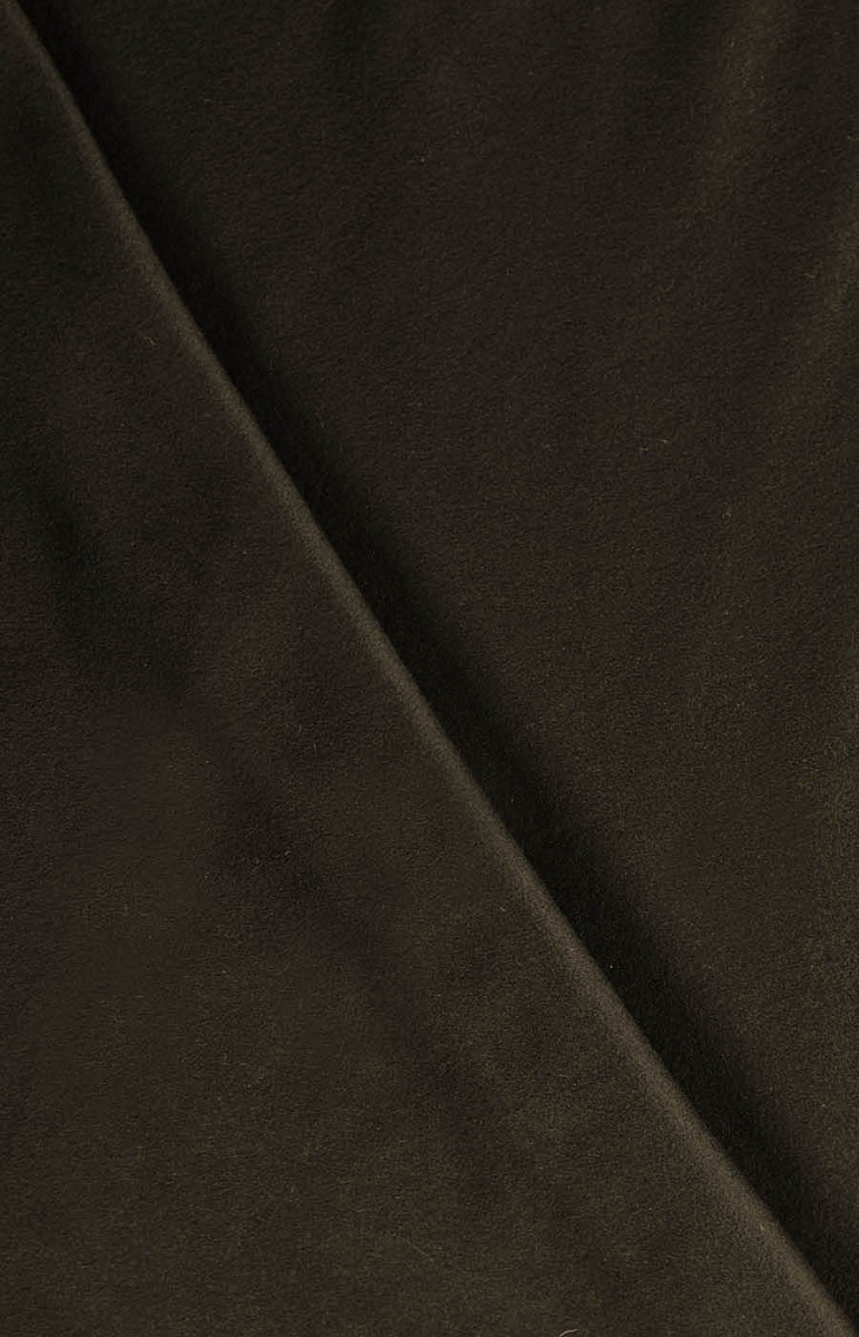 Cappotto in lana con cashmere marrone/kaki