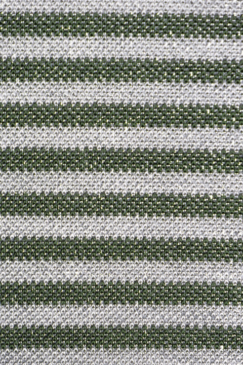 Knit with lurex thin strip