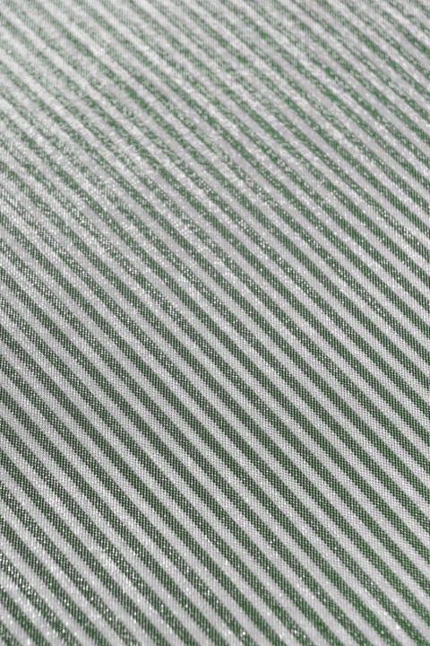 Knit with lurex thin strip