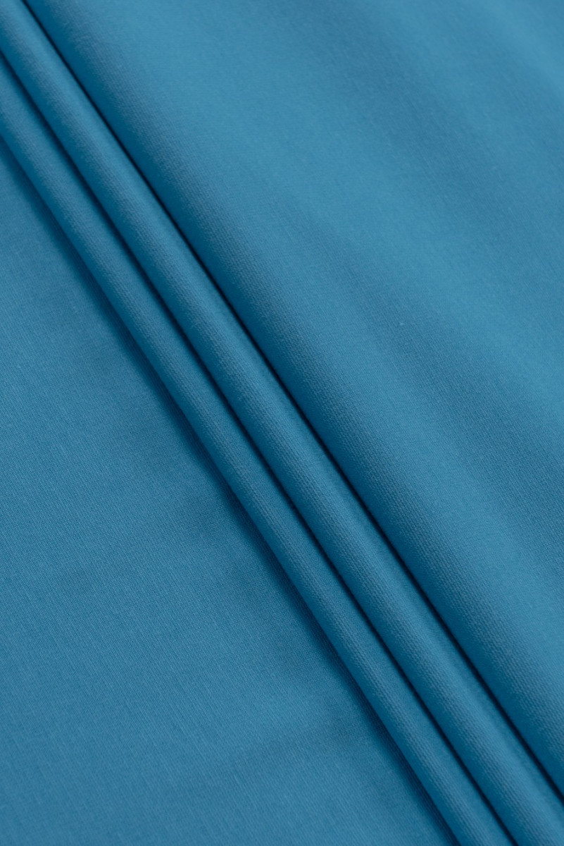 Tissu jersey bleu