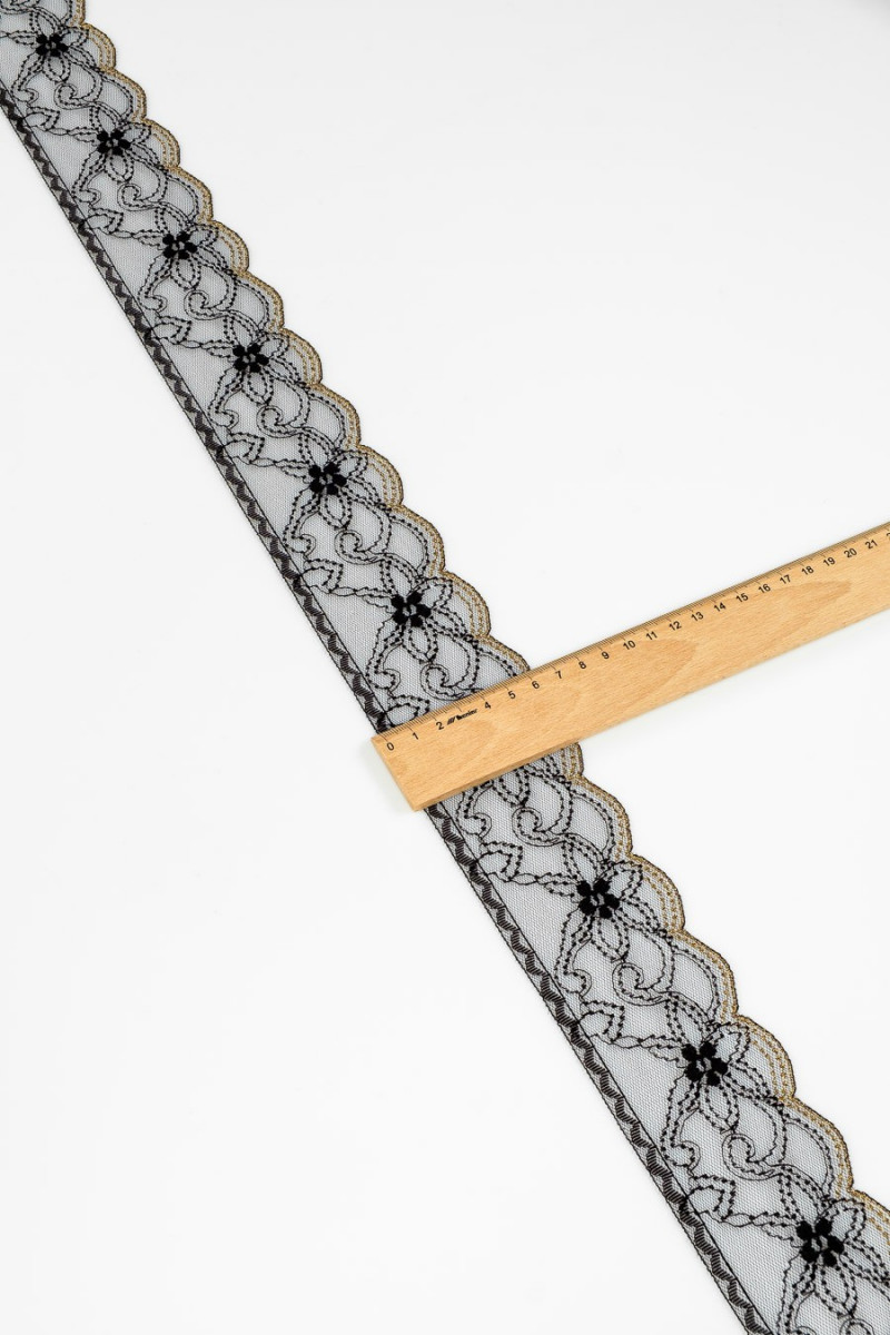 Fekete-arany csipkeszalag