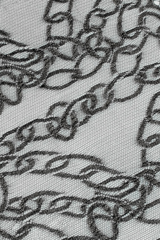 Сіро-срібляста мереживна стрічка