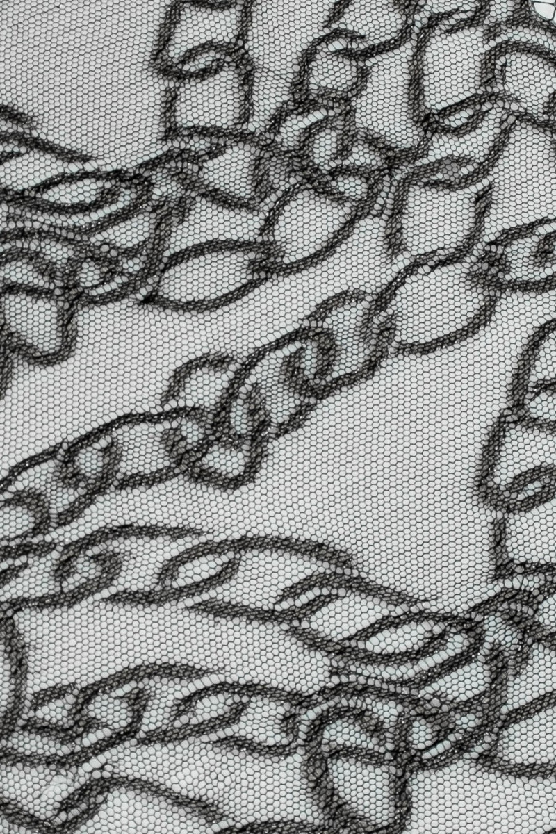 Сіро-срібляста мереживна стрічка