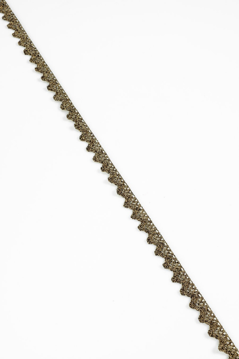 Taśma czarno-złota błyszcząca KUPON 140cm