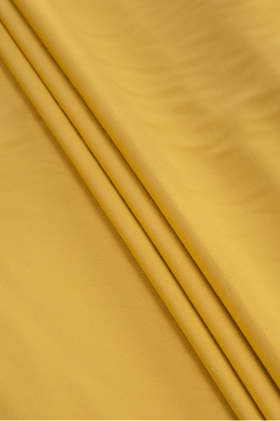Tissu jersey viscose jaune