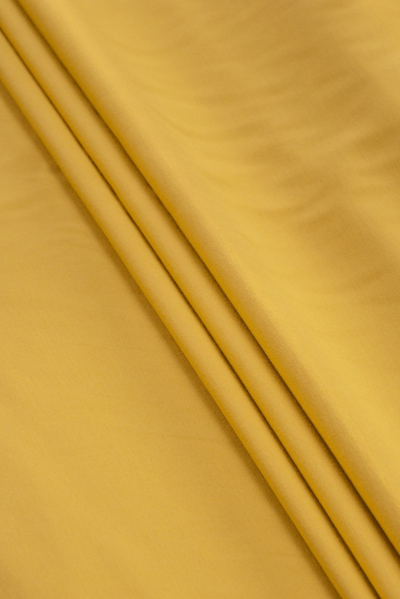 Tessuto a maglia jersey viscosa giallo