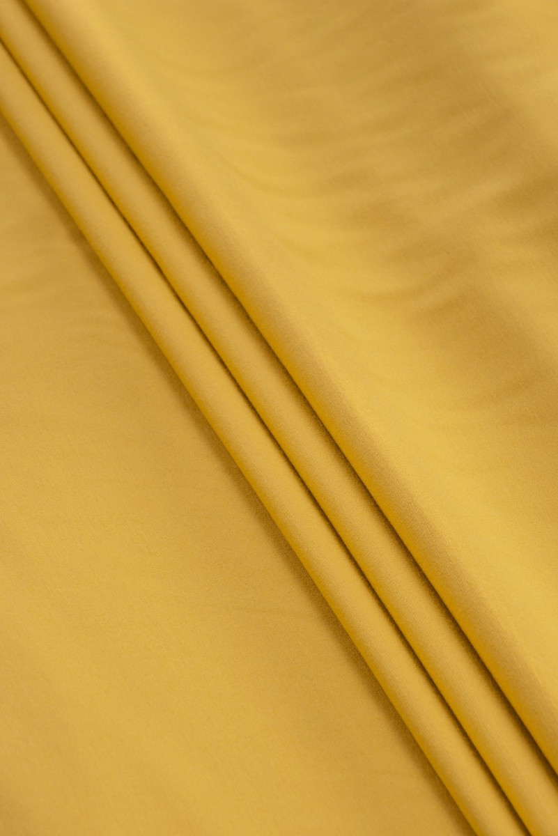 Tissu jersey viscose jaune