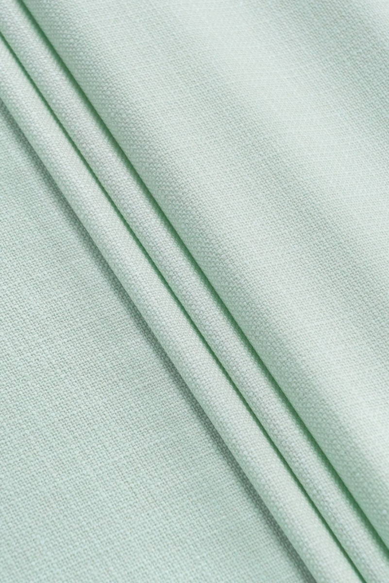 Wełna sukienkowa o splocie lnianym pistacjowa KUPON 180cm