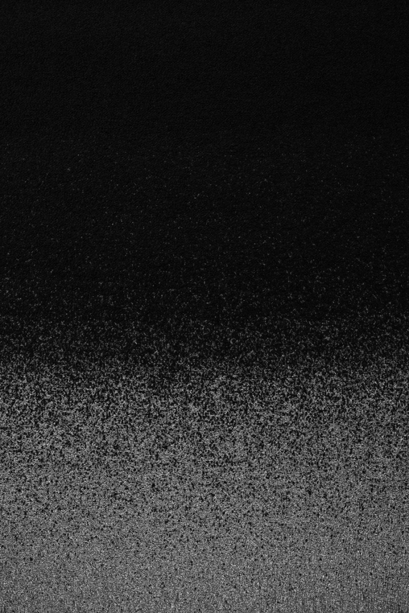 Jacquard ezüst-fekete kupon 95cm