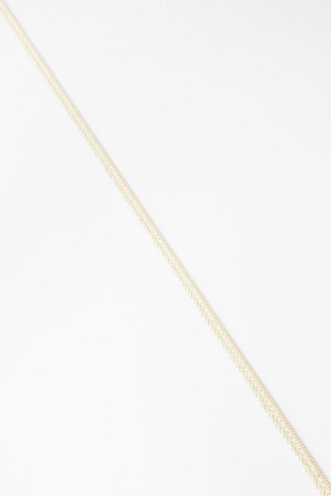 Elastisches Zickzackband hellbeige