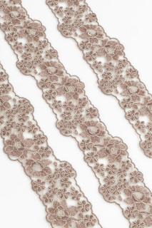 Fettuccia in pizzo beige freddo