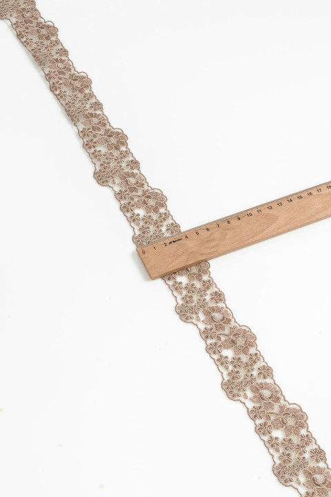 Spitzenband kaltbeige