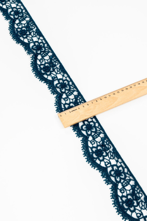 Wollband meerblau