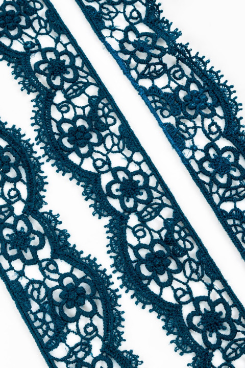 Wollband meerblau