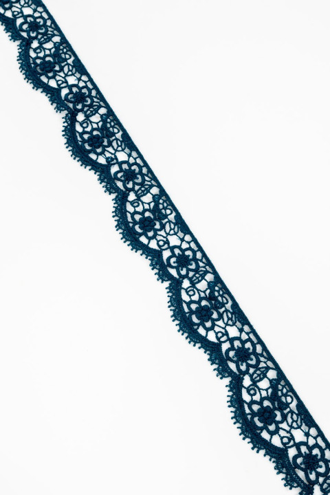 Wollband meerblau