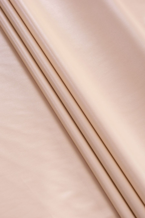 Eco light beige leather