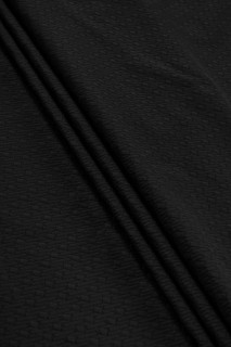 Sort jacquard syet