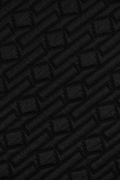 Black jacquard stabbed
