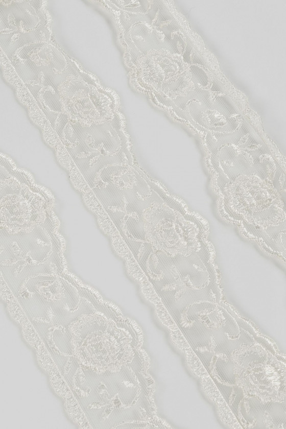 Spitzenband in Rosen écru GUTSCHEINE