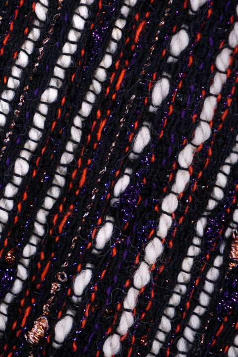 Chanel black and purple fabric