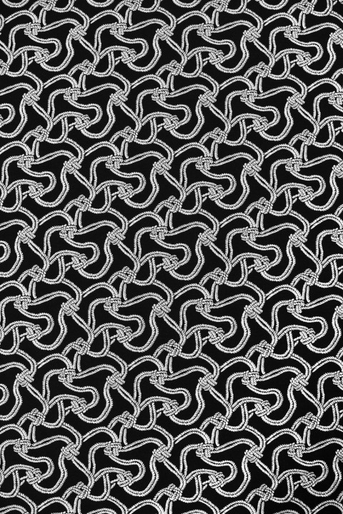 Jacquard in white and black cords