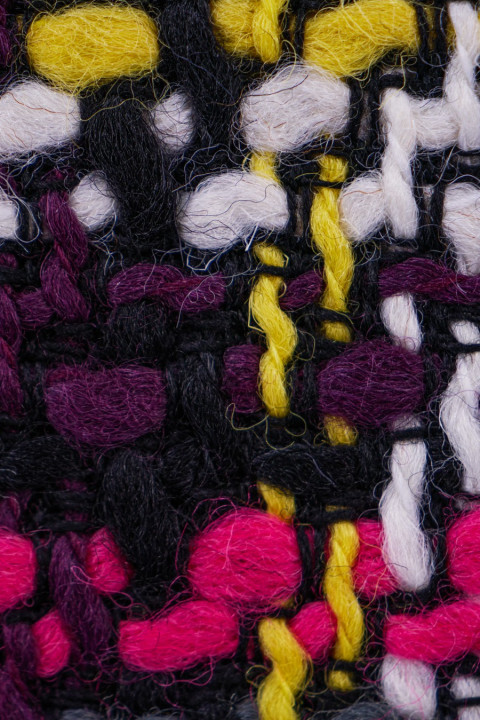 Chanel fabric colorful plaid