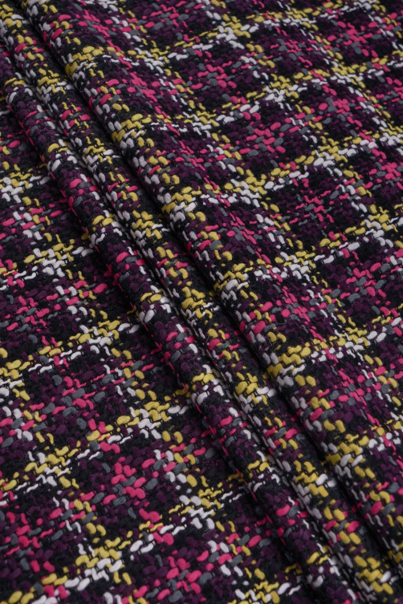 Chanel fabric colorful plaid