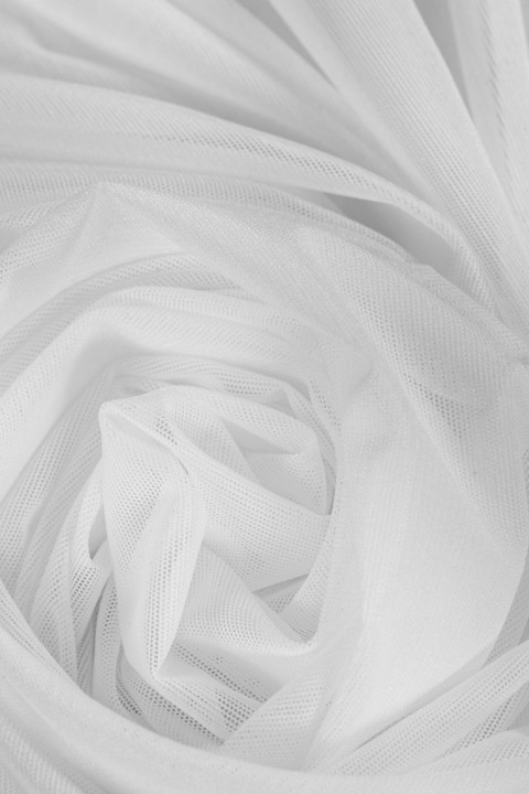 Tulle soft white
