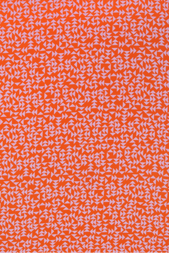 Crêpe de soie orange avec triangles