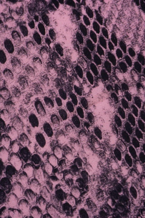 Crepe silk snake pattern - pink