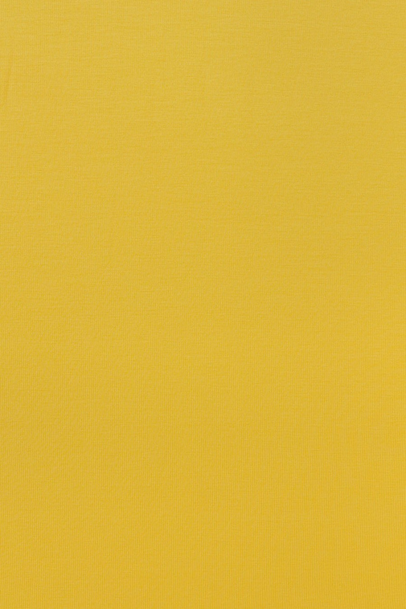 Tissu tricoté en coton jaune