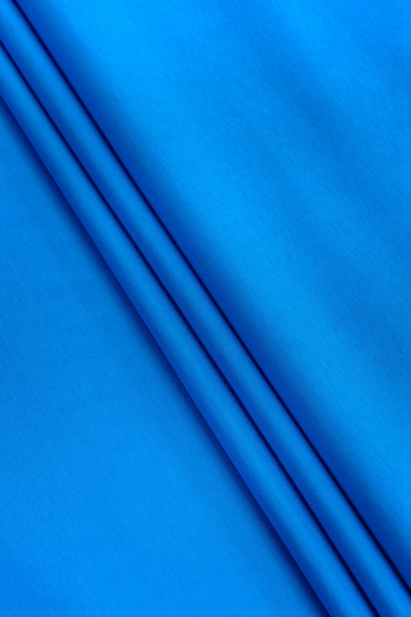 Tissu tricoté en coton turquoise