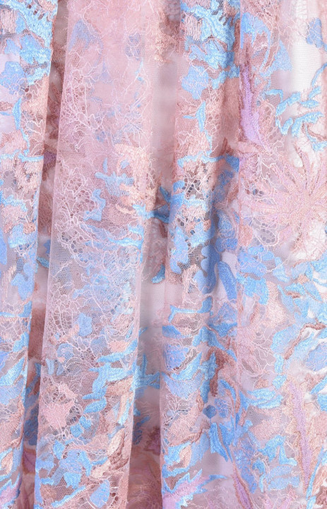 Pastel lace with 3D effect