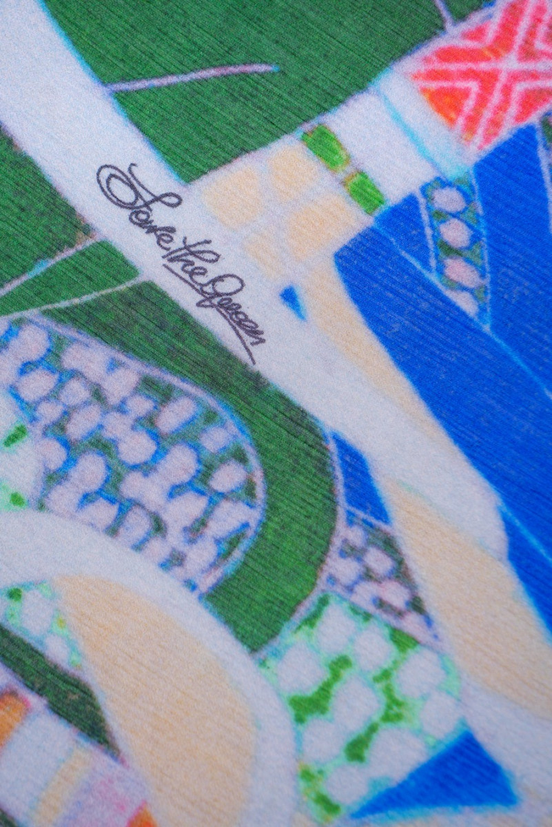 Chiffon di seta stropicciato COUPON 105 cm