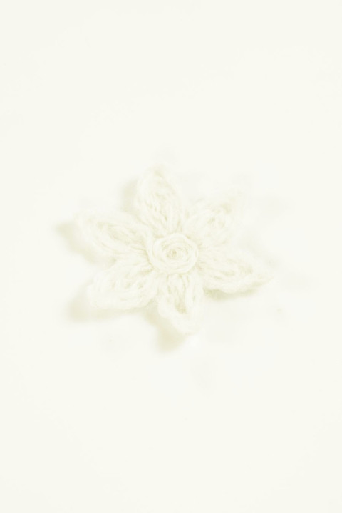 Fiore di lana ecrù