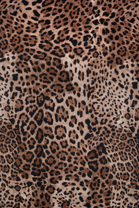 Leopardo rašto šilko satinas