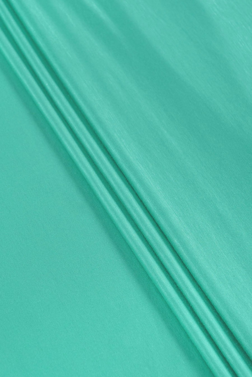 Dzianina wiskozowa jasny turkus KUPON 80cm