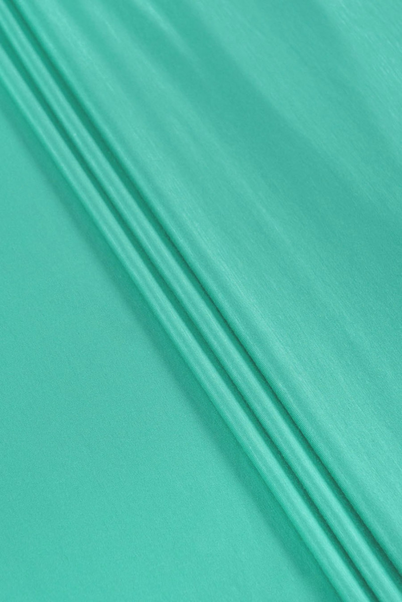 Tissu tricoté viscose turquoise clair