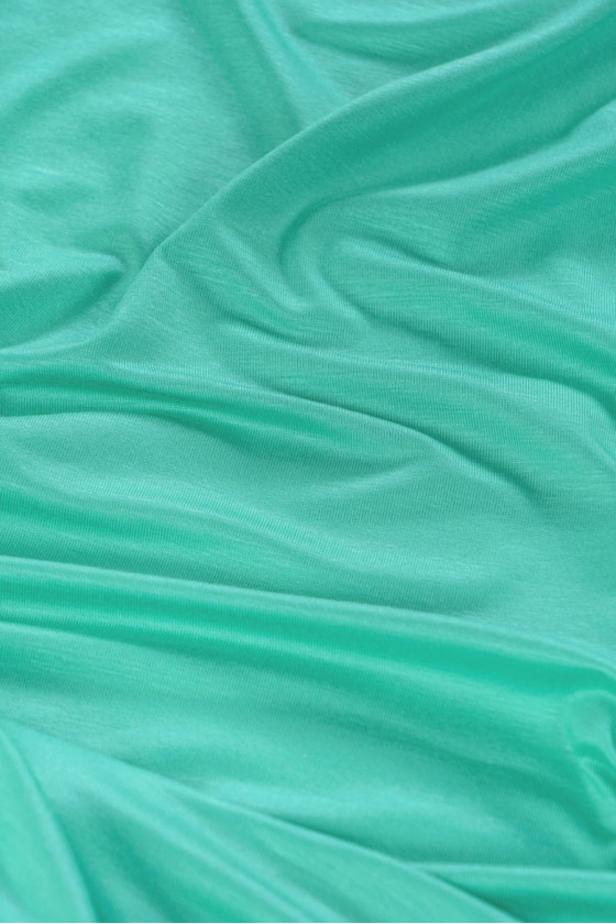 Dzianina wiskozowa jasny turkus KUPON 80cm