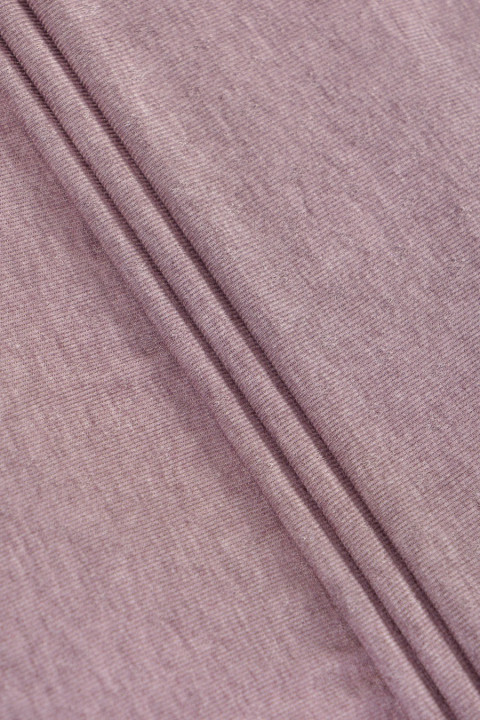 Heather knit in stripes with a fine pattern