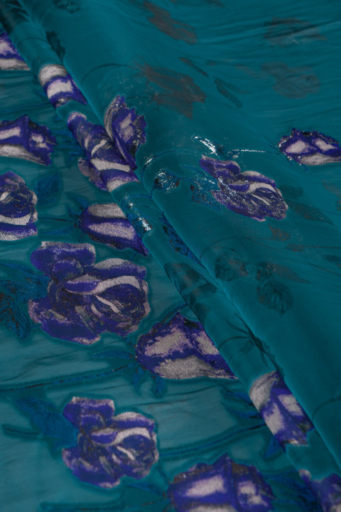 Seidenorganza in Rosengutschein