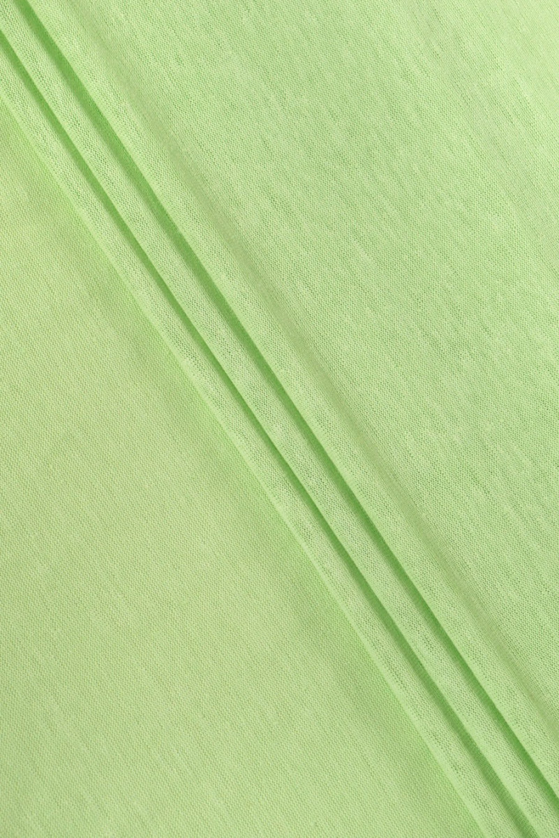 Viscose knitted fabric light green