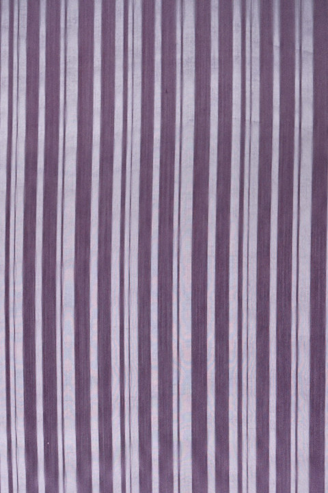 Striped purple silk organza