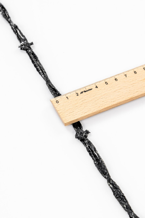 Eco lederen band zwart
