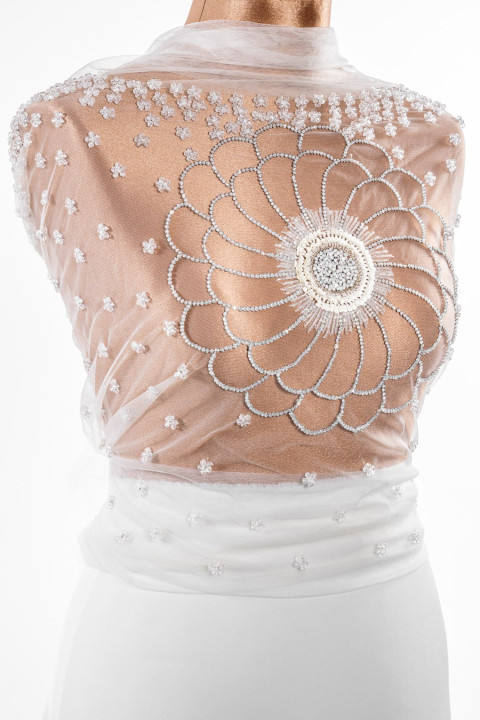Application - corset with a large flower