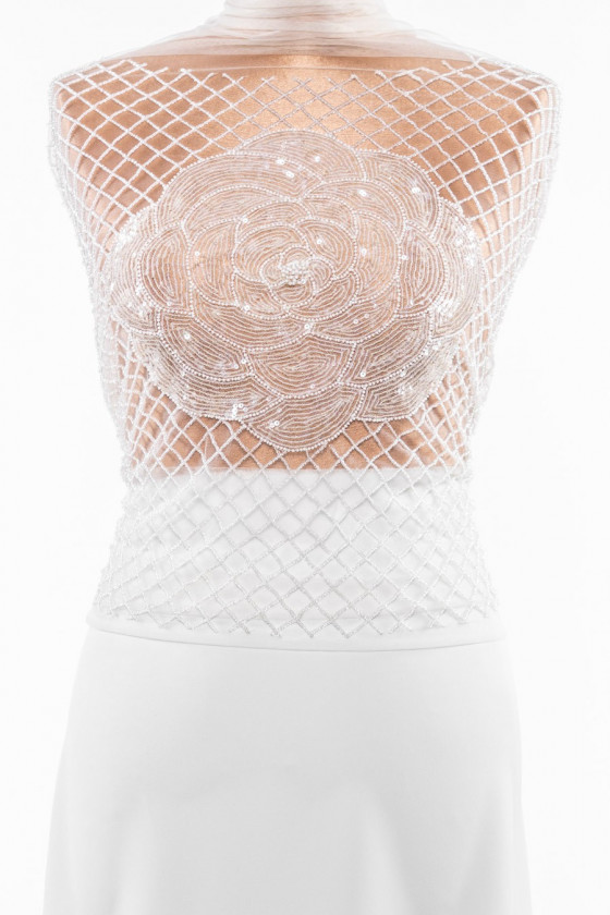 Aplicație - corset cu floare
