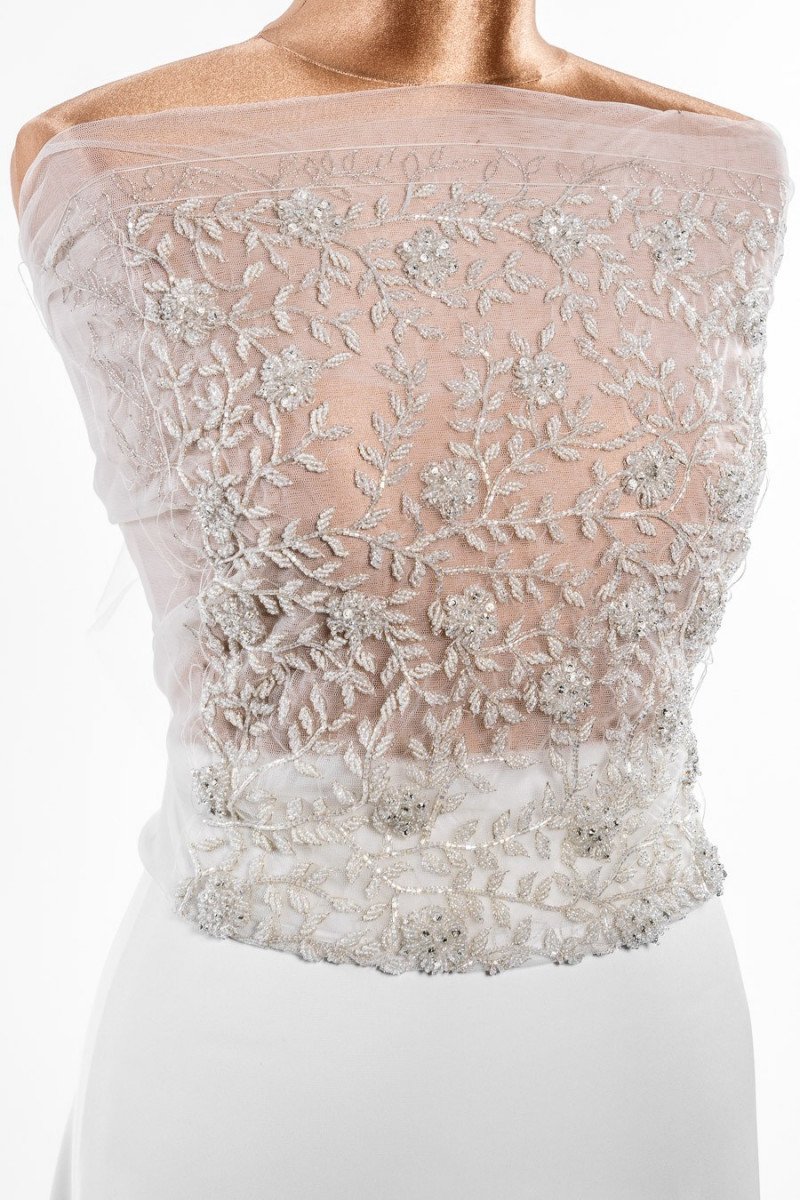 Appliqué de mariage - fleurs et feuilles